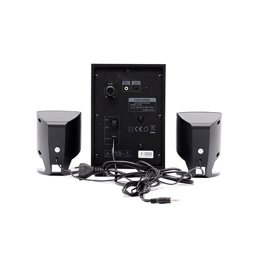 SPEAKER (ลำโพง) MICROLAB M108 2.1 M108 Bluetooth(BLACK) รับประกัน 1 ปี ...