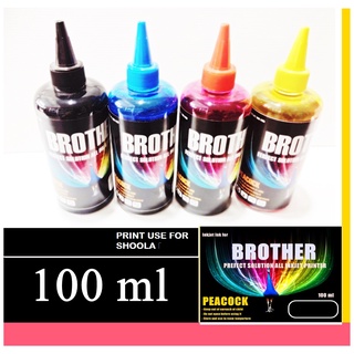 หมึกเติม "PEACOCK" For Brother 100 ML  BT-D60/BT6000BK/ BT5000C หมึกเทียบเท่า ดำ-สี  DCP-T310 T510W T710W MFC-T810W