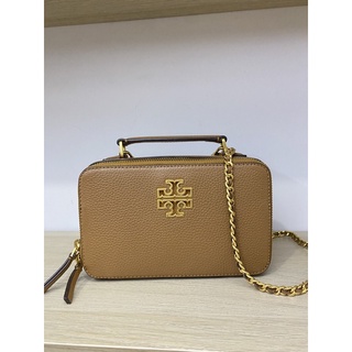 Tory burch คอสบอดี้ บิทเทน กล่อง น้ำตาล 7.5”