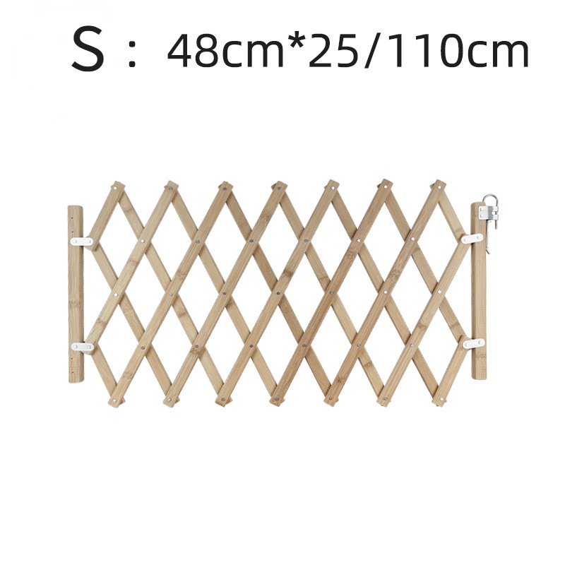 COD รั้วกั้นสุนัข ยืดหดได้ รั้วยืดหดได้ คอกยืด ที่กั้นสัตว์เลี้ยง ประตูไม้ไผ่พับเก็บได้  ที่กั้นประตู ยืดได้สุดถึง 1.1ม