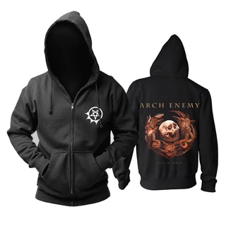 เสื้อกันหนาว มีฮู้ดดี้ แต่งซิป ลาย 2Sweden Arch Enemy Rock สไตล์พังก์ร็อค แฟชั่นสําหรับผู้ชาย 2022 GT