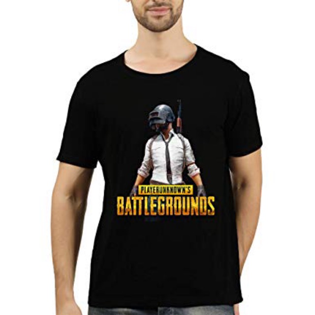 Baju Cotton PUBG Tshirt / Baju Gamer PUBG / Print Nama / เสื้อยืดสําหรับเล่นเกมตอนนี้เทรนด์นักเตะผ้า