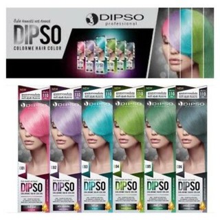 Dipso Color Me Hair Color Cream 110g. ดิฟโซ่​ คัลเลอร์มี​ แฮร์​ คัลเลอร์​ 6สี