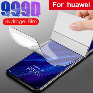 ฟิล์ม Hydrogel Film For หัวเว่ย HUAWEI P9 PLUS P10 PLUS LITE P20 PRO LITE P30 PRO LITE P40 PRO PLUS LITE ป้องกันหน้าจอ Full Curved frame เต็มจอ soft นิ่ม Film Screen Protectors Protective Scratch resistant