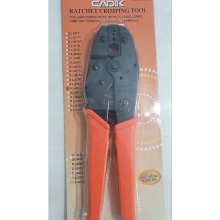 CADIK คีมย้ำหัวเคเบิ้ล RG8, RG9, RG11, RG174, RG316, belden 9913