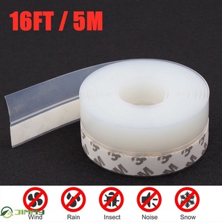 ❤มีของพร้อมส่ง❤ 16FT 5M Door Seal Strip Weather Stripping Adhesive Silicone Windows Bottom Stopper Sealing Strip 25MM/35MM ✨