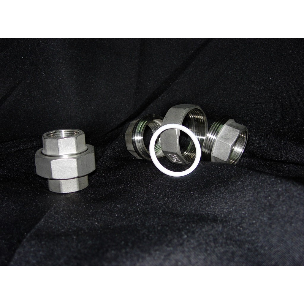 ปะเก็นเทฟลอน ยูเนียน union gasket PTFE Teflon 1/2" , 3/4" , 1" , 1-1/4" , 1-1/2" , 2" , 2-1/2" (แพ็ค 10 ชิ้น)