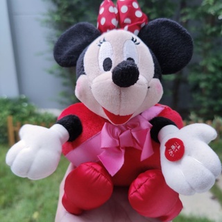 #ตุ๊กตา #มินนี่เม้าส์ #Minnie #mouse #งานเครื่อง กดที่มือไฟกระพริบสีแดงที่แก้ม ป้าย #SEGA สภาพ95% มือสอง ลิขสิทธิ์แท้