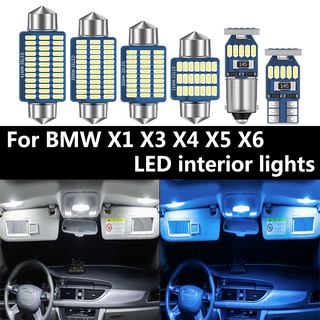 หลอดไฟ LED 100% อุปกรณ์เสริม สําหรับติดตกแต่งภายในรถยนต์ BMW X1 E84 X3 E83 F25 X5 E53 E70 X6 E71 2000-2015