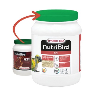 Nutribird A21 อาหารลูกป้อน ฝาเขียว ขนาด 800g กระปุกโรงงาน