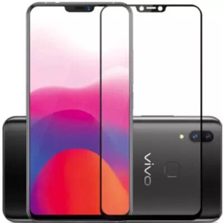 ฟิล์มกระจกนิรภัย เต็มจอ ขอบดำ Vivo Y81/Y83/Y85 ฟิล์มกันกระแทก คุณภาพดี