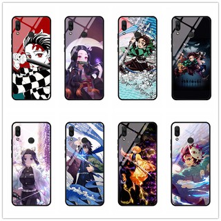 สําหรับ Huawei Nova 3i / Nova 2i อะนิเมะ Demon Slayer: Kimetsu No Yaiba กระจกนิรภัย กันกระแทก เคสโทรศัพท์ แบบแข็ง