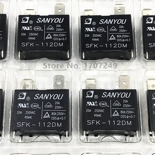 ของแท้ 100% Sanyou รีเลย์ Sfk-112Dm 12Vdc 20A 250Vac 4Pins รีเลย์พาวเวอร์สามารถเปลี่ยน Jqx-102F Hf102F-12Vdc G4A-1A-E-1