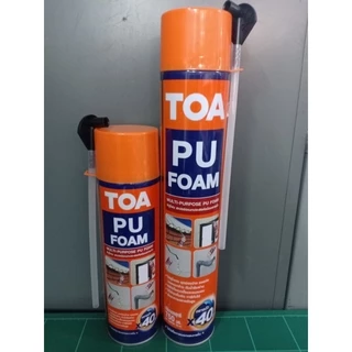 TOA PU Foam โฟมอุดรอยรั่วอเนกประสงค์ ทีโอเอ โฟมโพลียูรีเทน พียูโฟม โฟมอุดรอยรั่ว