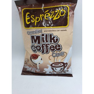 espreszzo milk coffee candy ลูกอม  กาแฟสอดไส้ รส นม ตรา เอสเปรซโซ่ 100 เม็ด