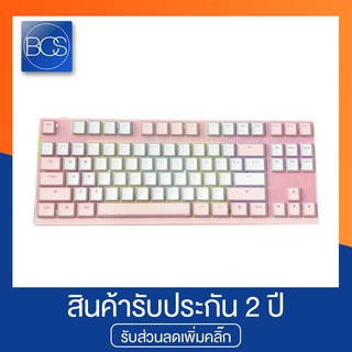 OKER K82 Winter Pink TKL RGB Mechanical Backli Wired Gaming Keyboard Bule Switce คีย์บอร์ดเกมมิ่ง