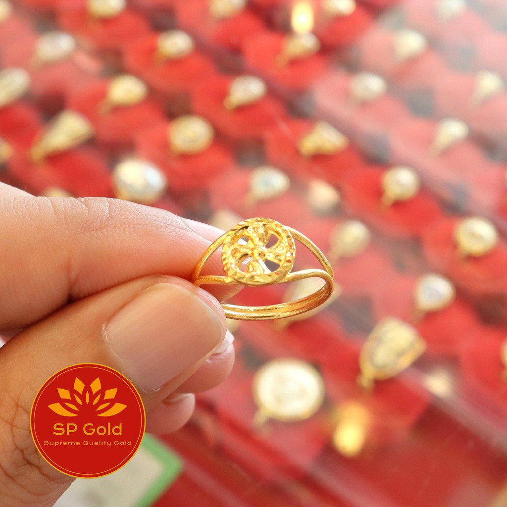 SP Gold แหวน ทองแท้ 96.5 น้ำหนัก 1 กรัม รูปกังหัน (RF-001) ขายได้จำนำ ...