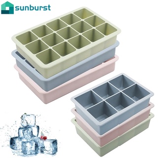 6/15 Grids Silicone Square Shape Ice Cube Mold / Ice Cube Maker Mould DIY Ice Tray