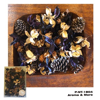 Aroma&amp;more  ชุดบุหงาดอกไม้แห้งคละแบบ สีธรรมชาติ ชนิดไม่มีกลิ่น 200 กรัม / Potpourri Assorted-Unscented  200g