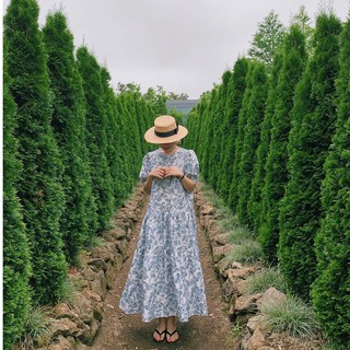 พร้อมส่ง 💫 flora bubble dress C1343 เดรสยาวลายดอก เดรสยาวแขนตุ๊กตา