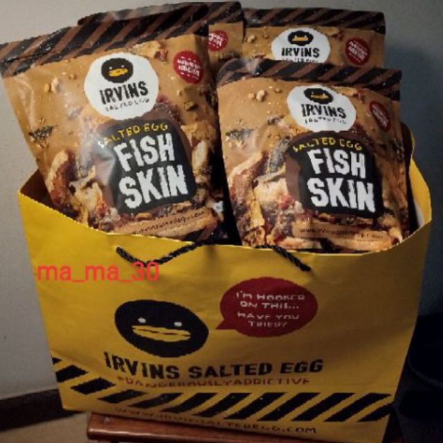 พร้อมส่งจร้าาา"IRVINS Salted Egg Fish Skin" หนังปลาแซลมอนทอดกรอบคลุกไข่เค็ม อร่อยจนต้องร้องขอ