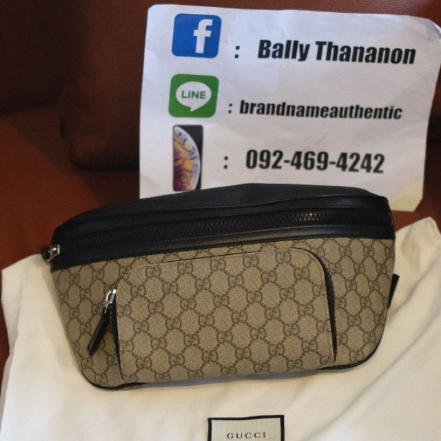 Gucci GG supreme belt bag large size คาดอก