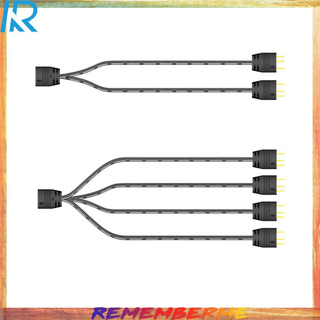 Coolmoon 5V 3Pin Hub Splitter สายเคเบิ้ลต่อขยายพัดลมสําหรับ Mainboard