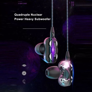 หูฟัง อินเอียร์ เบสหนัก สเตอริโอ หูฟังเกมมิ่ง ไมโครโฟนในตัว 3.5mm Wired Earphone HiFi Super Bass In-Ear Stereo Ergonomic