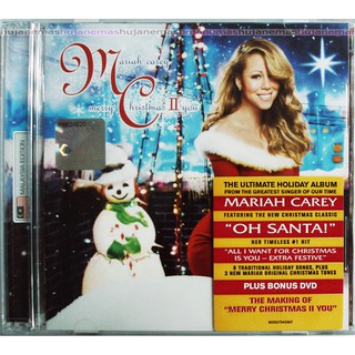 Mariah CAREY - Merry Christmas II You 2010 แผ่น CD เพลงสากล DELUXE EDITION + DVD SET