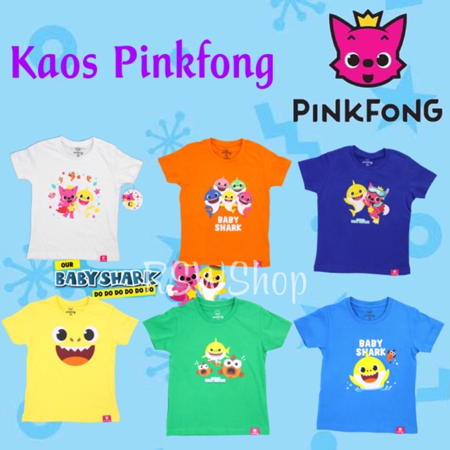 เสื้อยืด Pinkfong/เสื้อยืด Baby Shark! ต้นฉบับต้นฉบับ