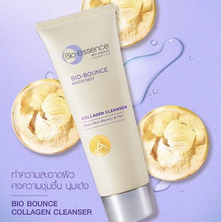 Bio Essence Bio-Bounce Collagen Cleanser 100g โฟมล้างหน้า หน้าใส [11764]