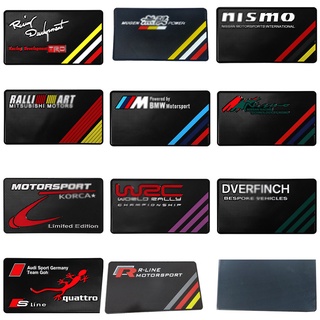 แผ่นแดชบอร์ดยาง กันลื่น อุปกรณ์เสริม สําหรับรถยนต์ TRD Mugen Nismo Performance WRC จํานวน 1 ชิ้น