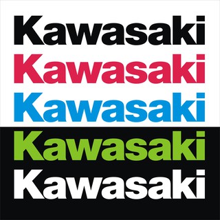 kawasaki สติกเกอร์ pvc กันน้ำ  ขนาด 3 x20 cm ราคา 19 บาท