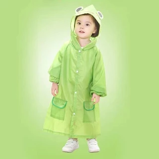 【พร้อมส่ง】เสื้อกันฝนลายการ์ตูน 2-9ขวบ 80-130cm