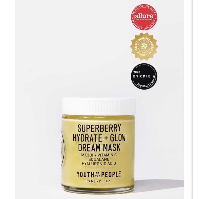 - พร้อมส่งทันที - Youth To The People Superberry Hydrate + Glow Dream Mask ขนาด 2 oz.