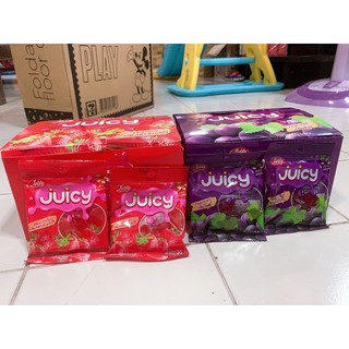 ขนมเยลลี่ Juicy 4ห่อ 31บาท มีให้เลือก2รสชาติ