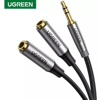 UGREEN Headphone Splitter 3.5mm audio splitter สายพ่วงหูฟัง สายแยกหูฟัง