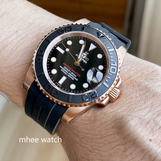 SeikoMod Yacht Master Rose Gold หน้าปัดแบบใหม่ล่าสุด ระบบAutomatic กระจกแซฟไฟร์