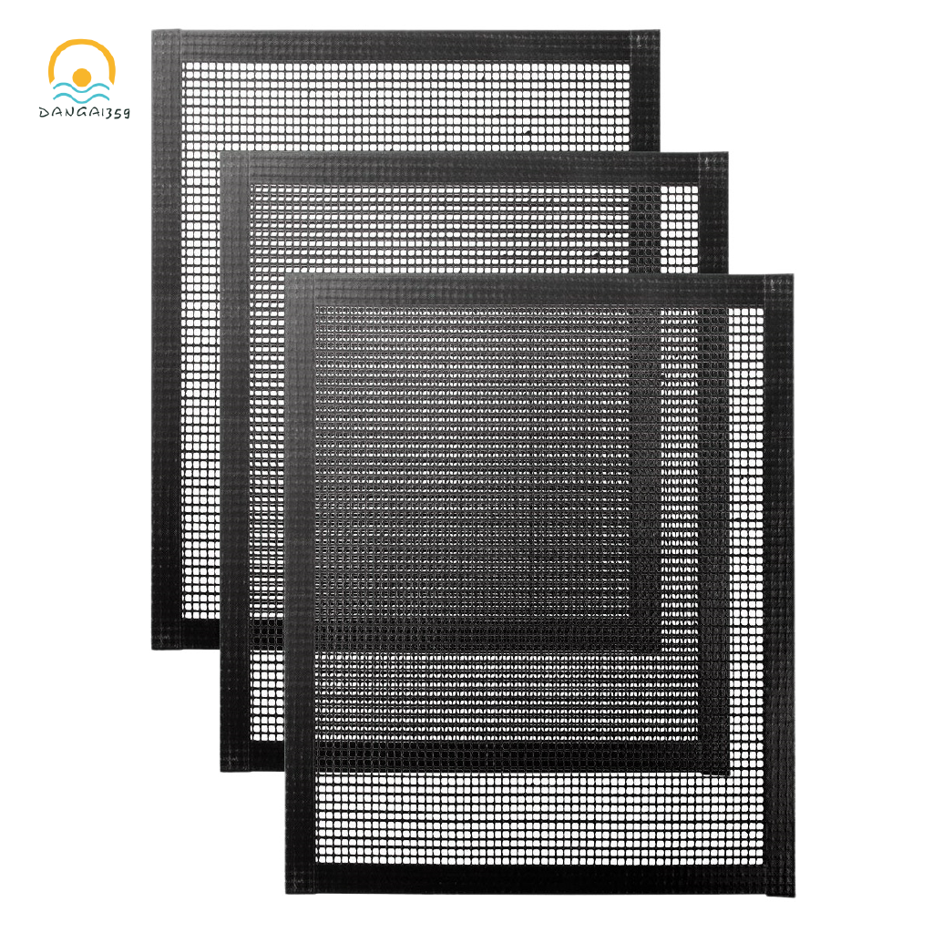 Barbecue Grill Mat Set of 3 Cooking Grill Mat Mesh AntiAdhesive