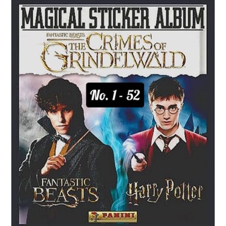 สติ๊กเกอร์ Fantastic Beasts No.1-52 ภาค The Crimes of Grindelwald &amp; Harry Potter ของ Panini