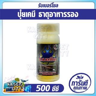 รับเบอร์โซล 500 cc (Rubber Soul)  สรา้งเปลือกใหม่ เร่งน้ำยาง ฟื้นฟูหน้ายางตาย ลดอาการใบร่วง เพิ่มความสมบรูณ์ ปุ๋ยยา