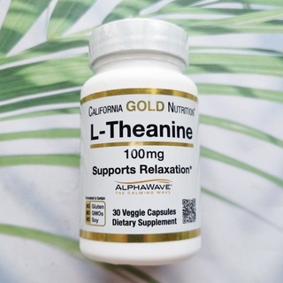 L-Theanine, AlphaWave® Supports Relaxation, Calm Focus 100 mg 30 Veggie Capsules (CGN)