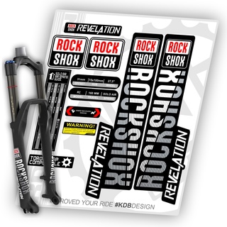 สติกเกอร์รูปลอก ลาย ROCKSHOX REVELATION สําหรับติดตกแต่งรถจักรยาน