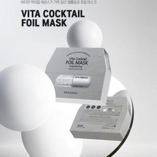 BANOBAGI Vita Cocktail Foil Mask สีเงิน