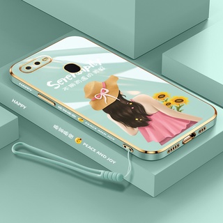 เคสโทรศัพท์มือถือซิลิโคน พิมพ์ลายตัวอักษร ขอบตรง สําหรับ Oppo A76 A96 A7 A5S A12 A9 2020 A5 2020 A72 5G A73 5G