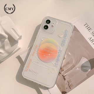 เคสโทรศัพท์ TPU ลายพระจันทร์ สไตล์มินิมอล สำหรับ iPhone 11 Pro Max X Xr Xs Max 7 8 Plus Se 2020 12 pro max 12 mini 13 pro max 13mini