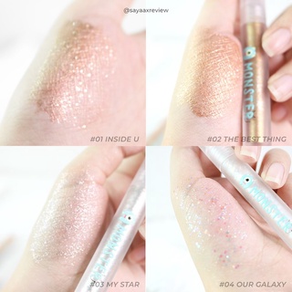 NeeCara Monster Liquid Eyeshadow N1964 นีคาร่า อายแชโดว์ เนื้อสีแน่นชัดเจน ติดทน กลิตเตอร์ทาตา