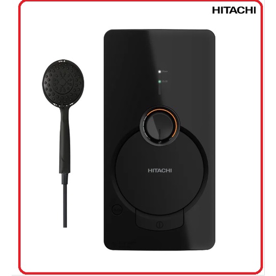 HITACHI เครื่องทำน้ำอุ่น 4800 วัตต์ HES-48G (สีดำ/สีขาว)