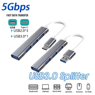 อะแดปเตอร์ฮับ USB Type C ความเร็วสูง USB 3.0 4 พอร์ต OTG สํา…