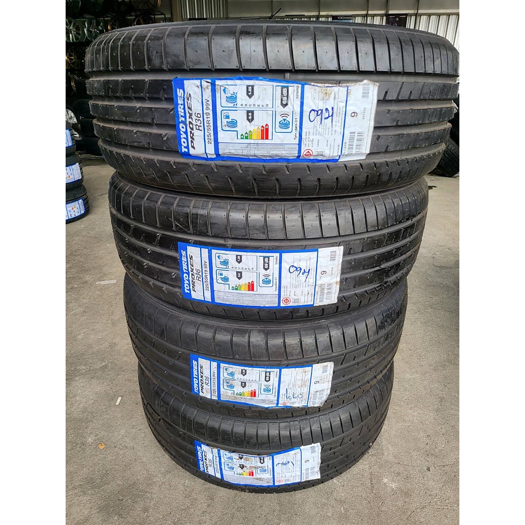 🔴 ยาง Toyo Tires Proxes R36  225/55/19 ปี 21 🔴 ยาง Toyo Tires Proxes CR1  225/55/19 ปี 22